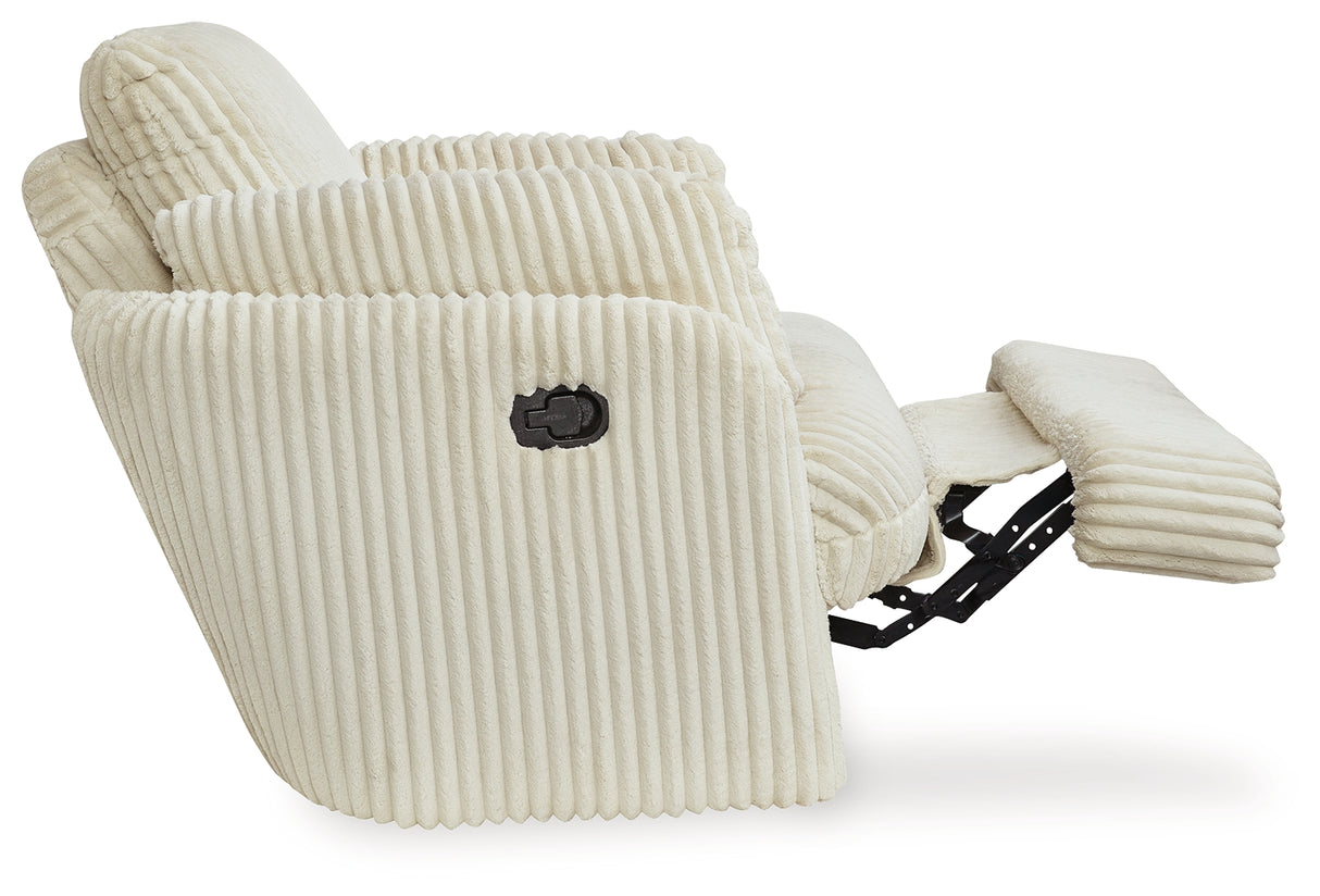 Tie-Breaker Swivel Glider Recliner (Color: Ivory)