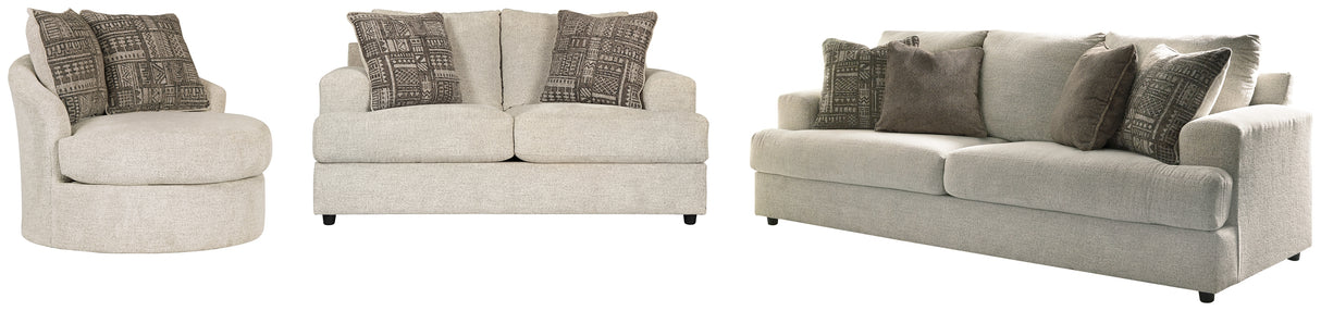 Soletren 3-Piece Sofa, Loveseat and Chair (Accent Chair, Sofa, Loveseat)