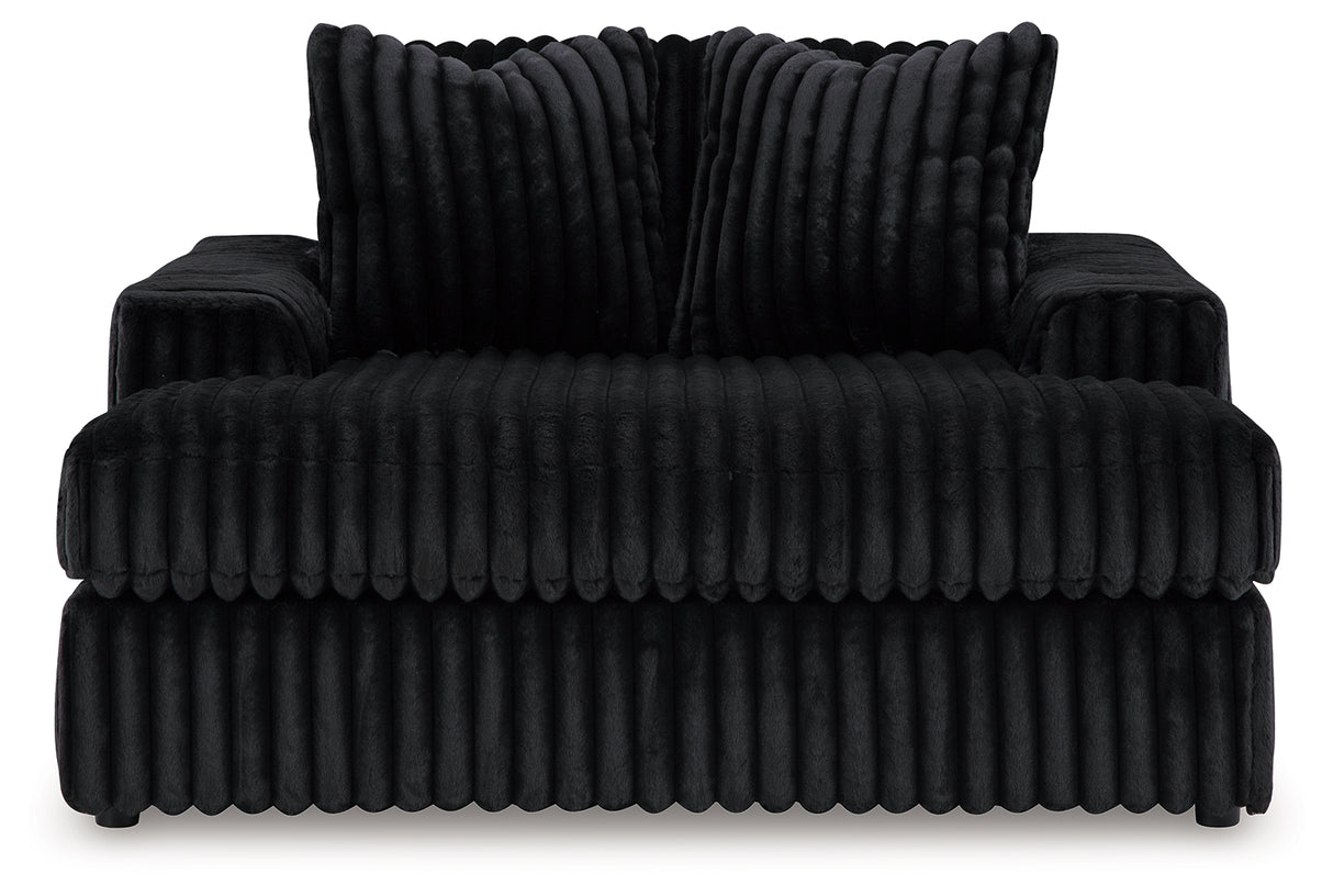 Midnight-Madness 2-Piece Sectional and Oversized Chaise