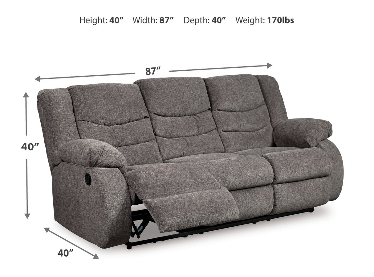 Tulen 2-Piece Sofa and Loveseat (Reclining Sofa, Reclining Loveseat)