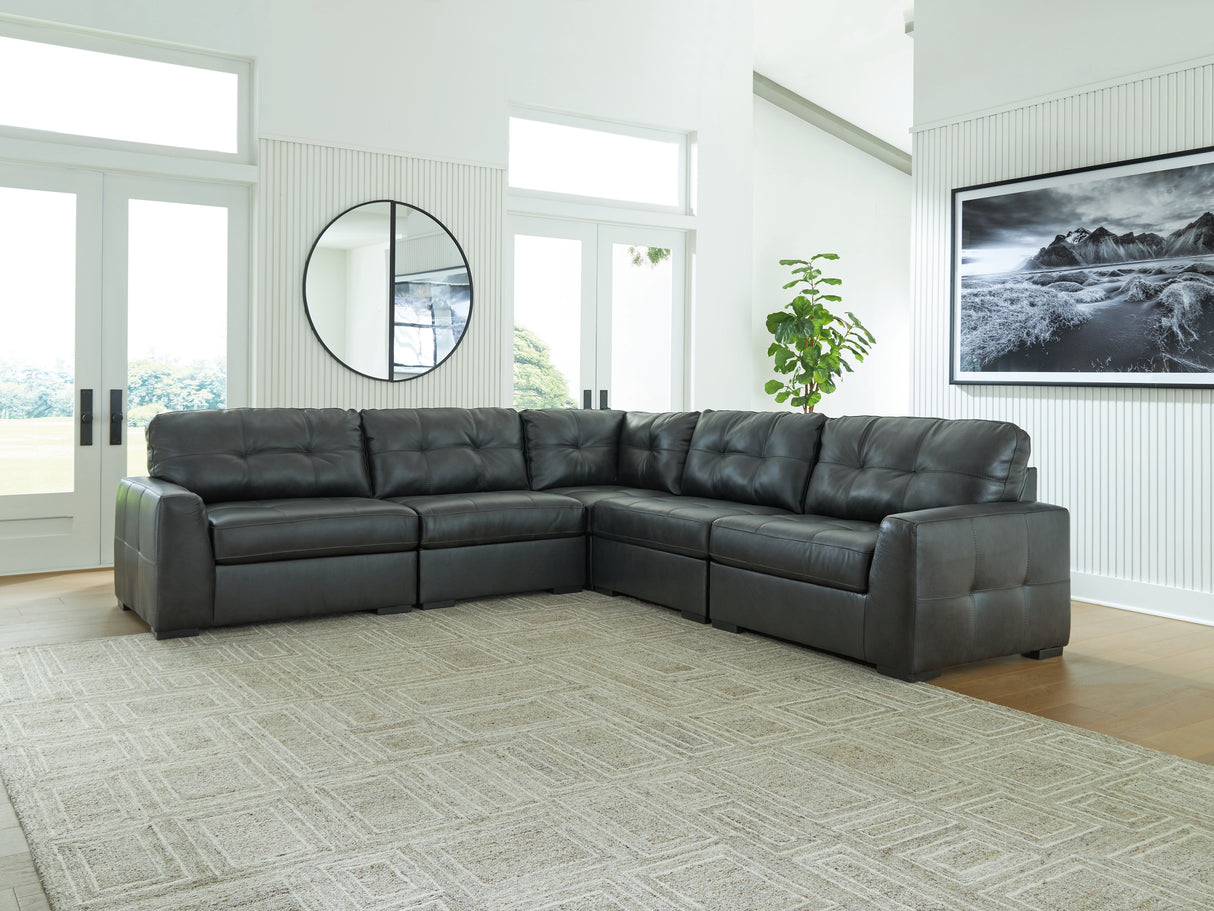 Brindley Pier 4-Piece Sectional (Configuration: 5-Piece (Brindley Pier Armless Chair, Brindley Pier Armless Chair, Brindley Pier Left-Arm Facing Corner Chair, Brindley Pier Right-Arm Facing Corner Chair, Brindley Pier Wedge))