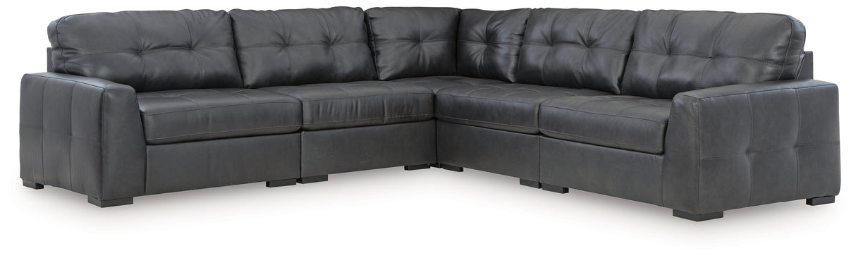Brindley Pier 4-Piece Sectional (Configuration: 5-Piece (Brindley Pier Armless Chair, Brindley Pier Armless Chair, Brindley Pier Left-Arm Facing Corner Chair, Brindley Pier Right-Arm Facing Corner Chair, Brindley Pier Wedge))
