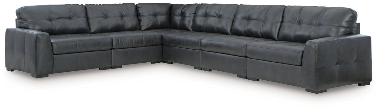 Brindley Pier 4-Piece Sectional (Configuration: 6-Piece (Brindley Pier Armless Chair, Brindley Pier Armless Chair, Brindley Pier Armless Chair, Brindley Pier Left-Arm Facing Corner Chair, Brindley Pier Right-Arm Facing Corner Chair, Brindley Pier Wedge))