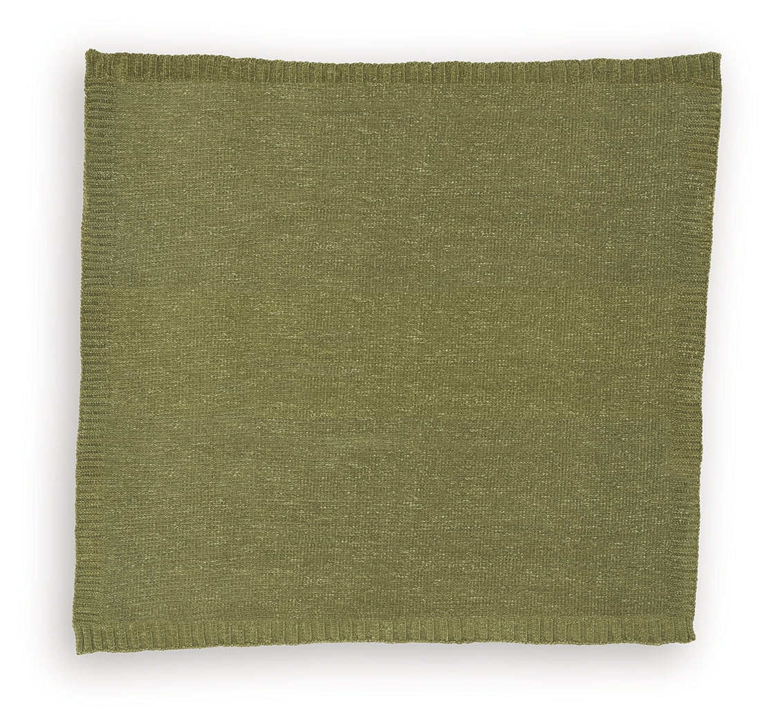 Anawood Throw (Set of 3) (Color: Olive Green)