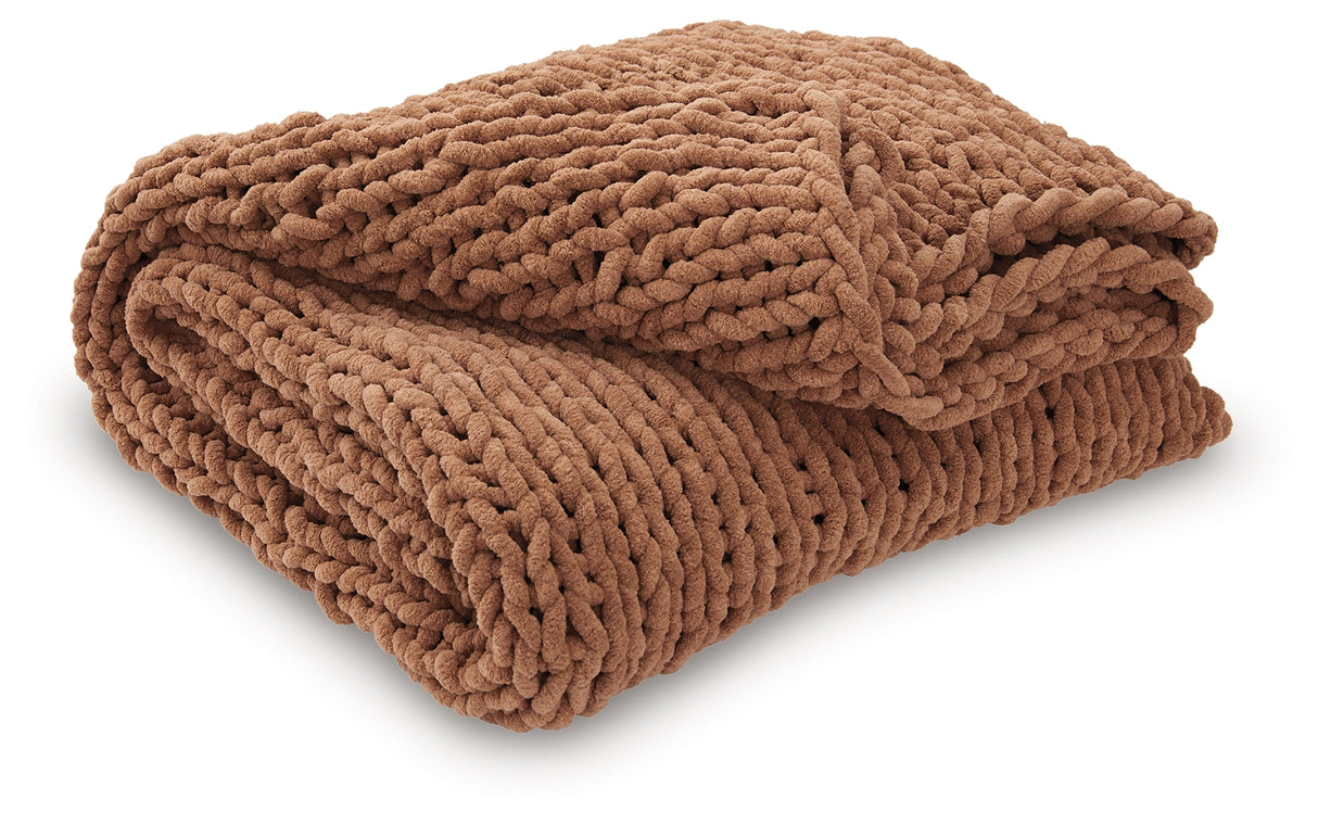 Chaddon Throw (Set of 3) (Color: Sienna)