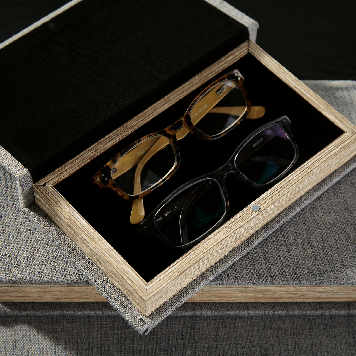 Jolina Box (Set of 3) (Color: Gray)