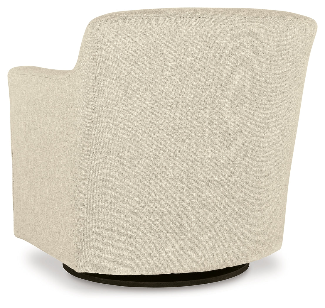 Bradney Swivel Accent Chair (Color: Linen)