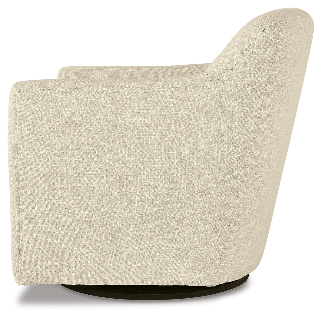 Bradney Swivel Accent Chair (Color: Linen)