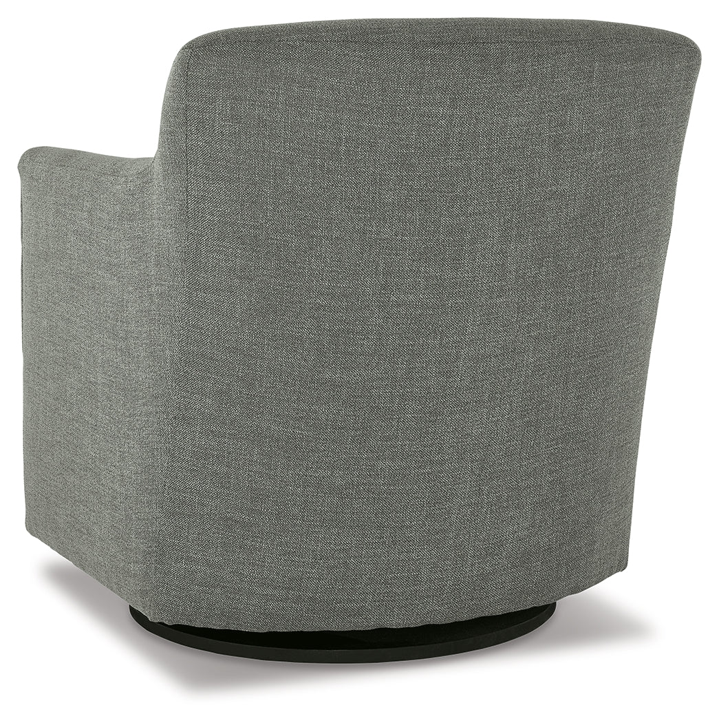 Bradney Swivel Accent Chair (Color: Smoke)