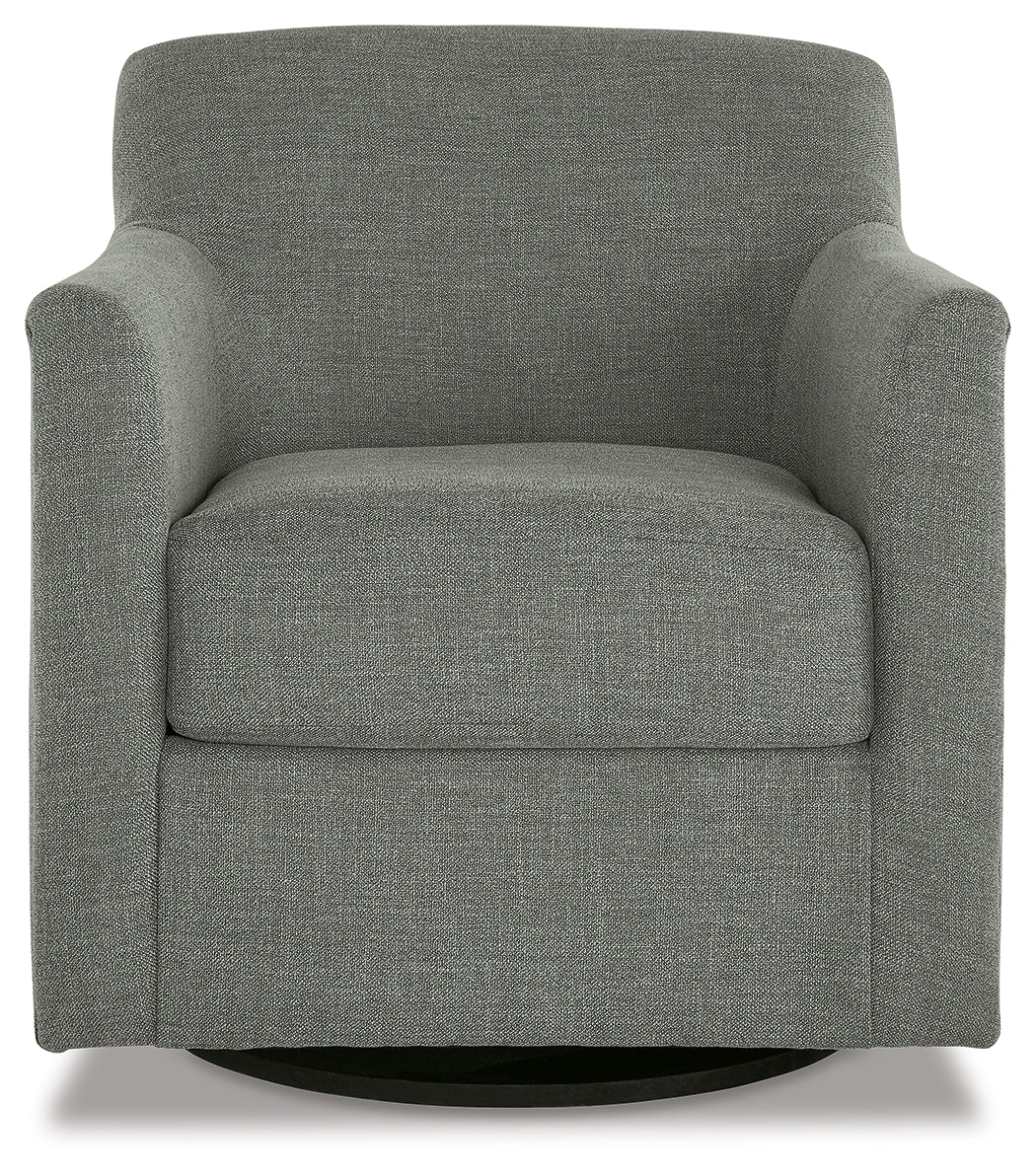 Bradney Swivel Accent Chair (Color: Smoke)