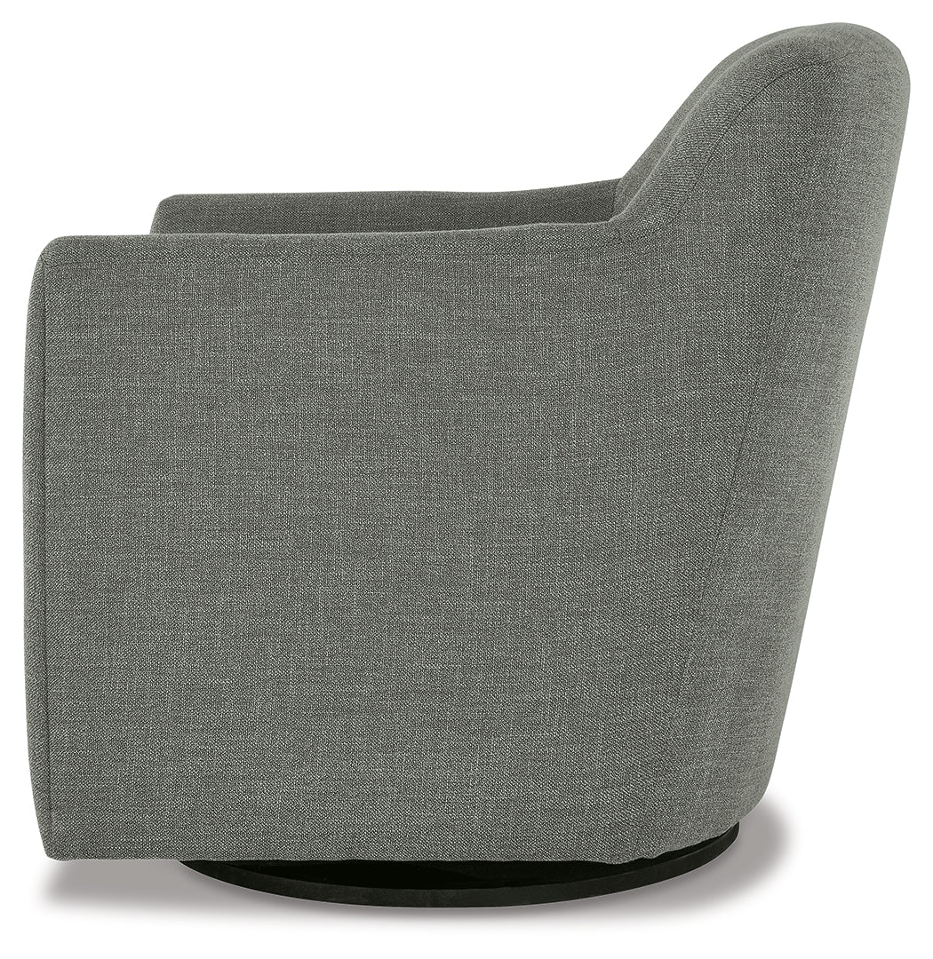 Bradney Swivel Accent Chair (Color: Smoke)
