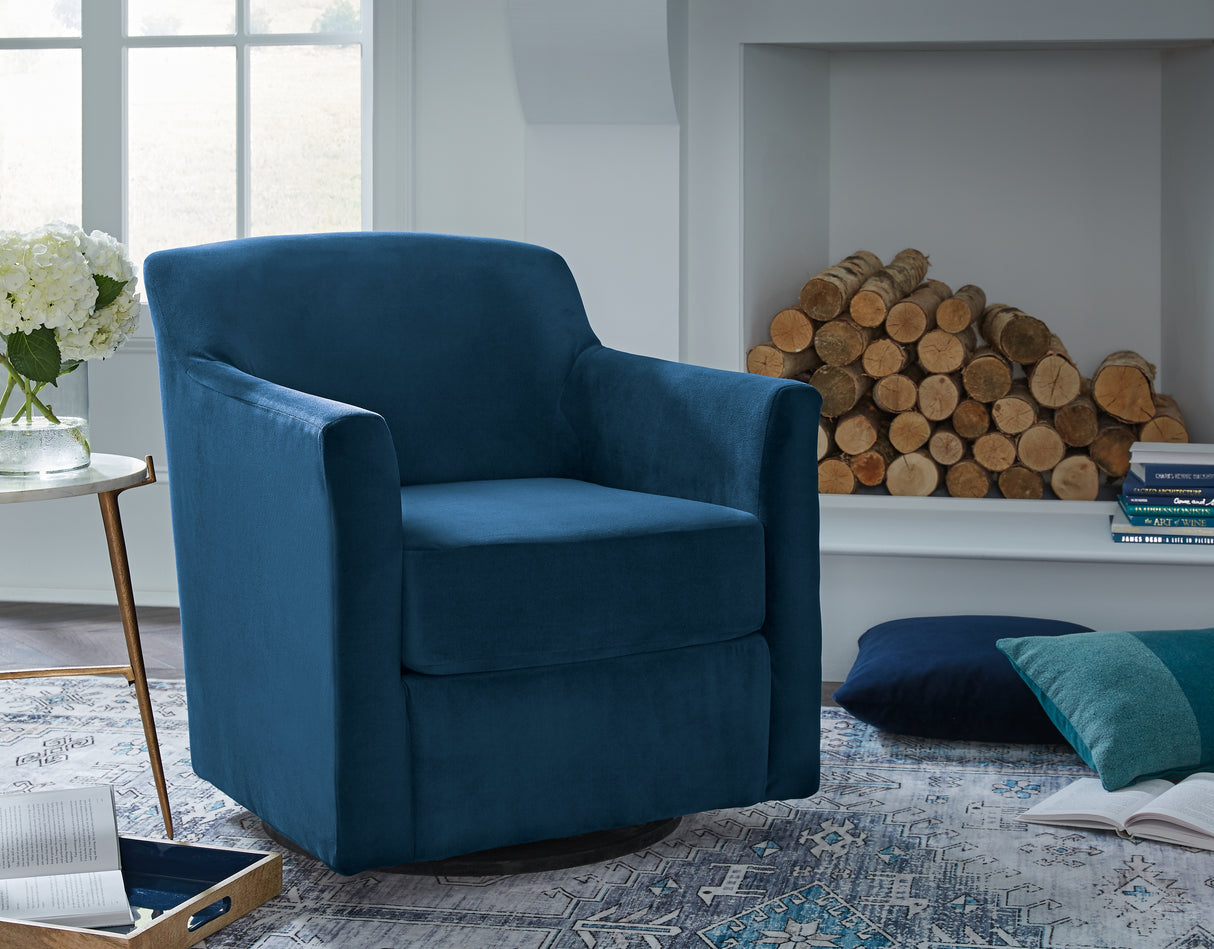 Bradney Swivel Accent Chair (Color: Ink)