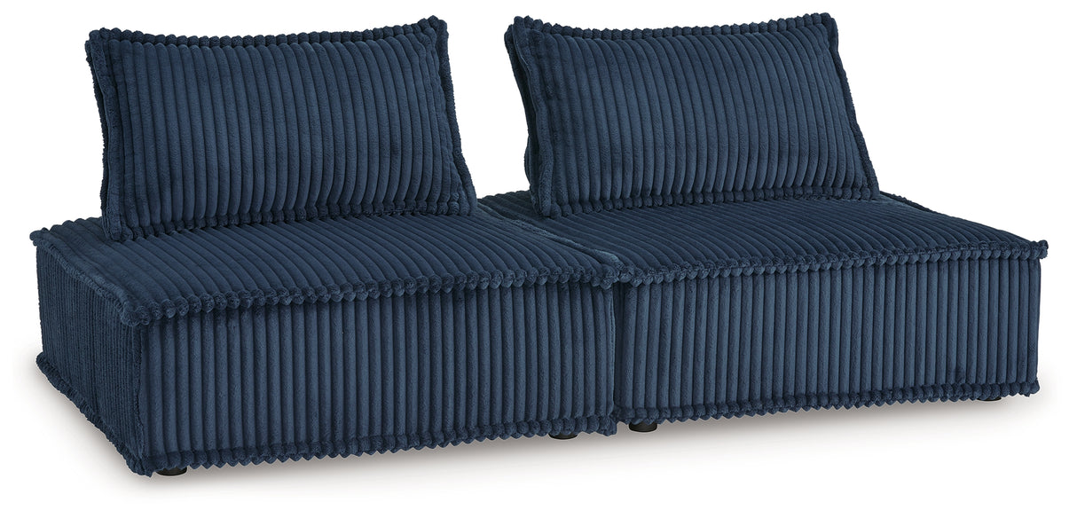 Bales 2-Piece Modular Seating (Color: Navy)