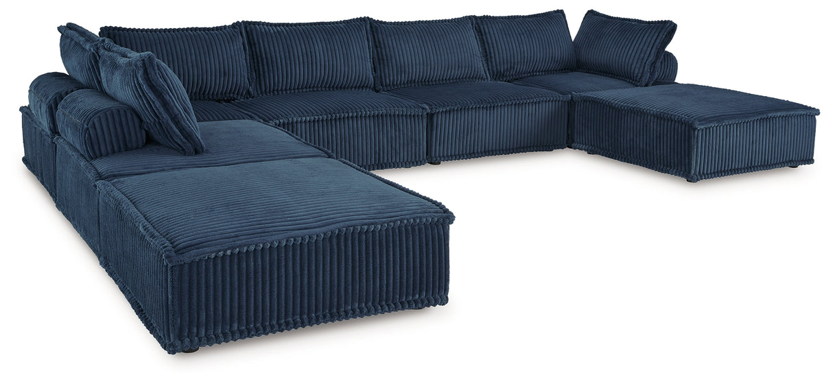 Bales 7-Piece Modular Seating (Color: Navy)