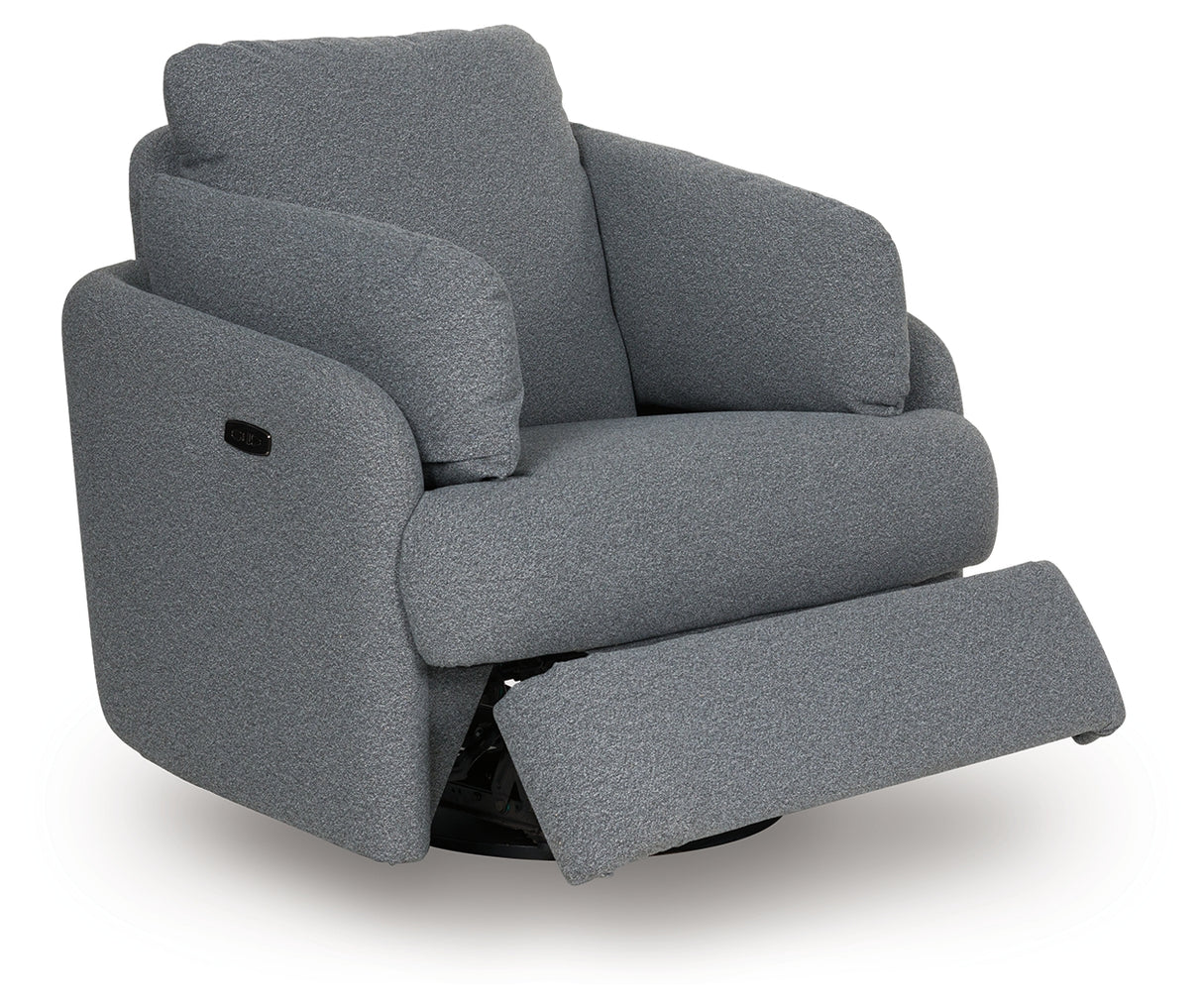 Alainmont Next-Gen Nuvella Swivel Power Recliner (Color: Salt and Pepper)