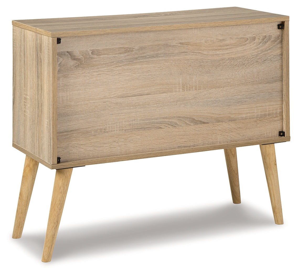 Orinfield Accent Cabinet (Color: Natural/White)