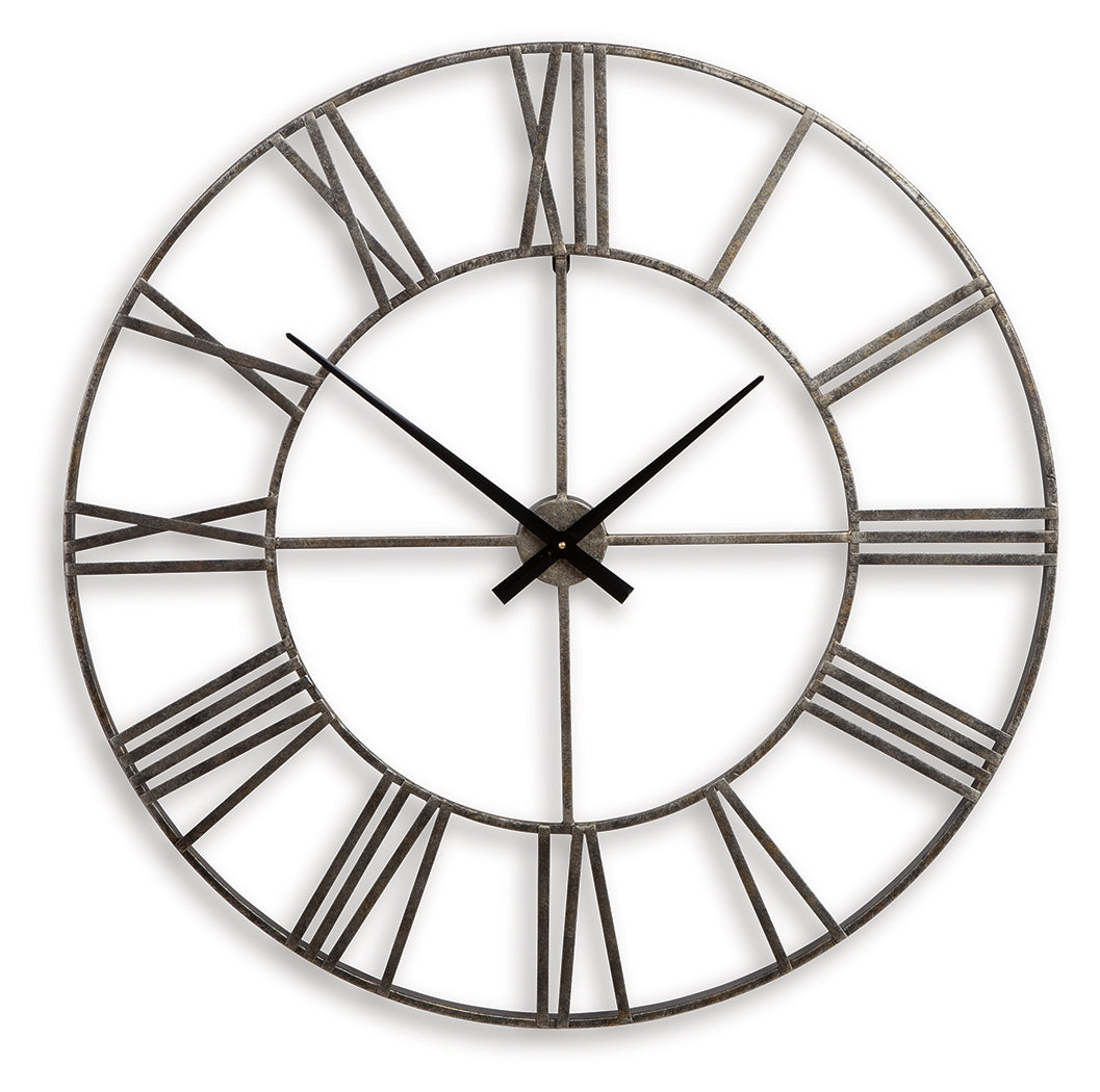 Paquita Wall Clock (Color: Antique Silver)