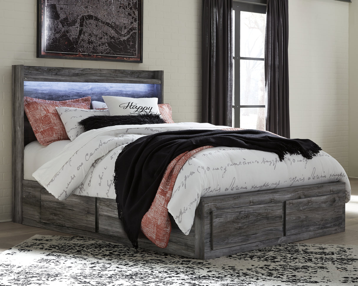 Baystorm Queen Panel Bed with 4 Storage Drawers (Bed Size: Queen)