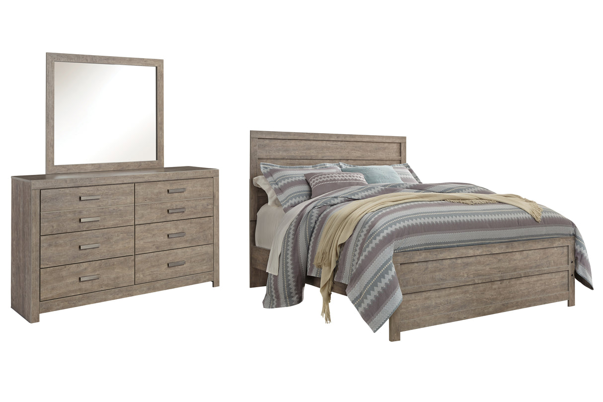 Culverbach Queen Panel Bed, Dresser and Mirror (Bed Size: Queen)