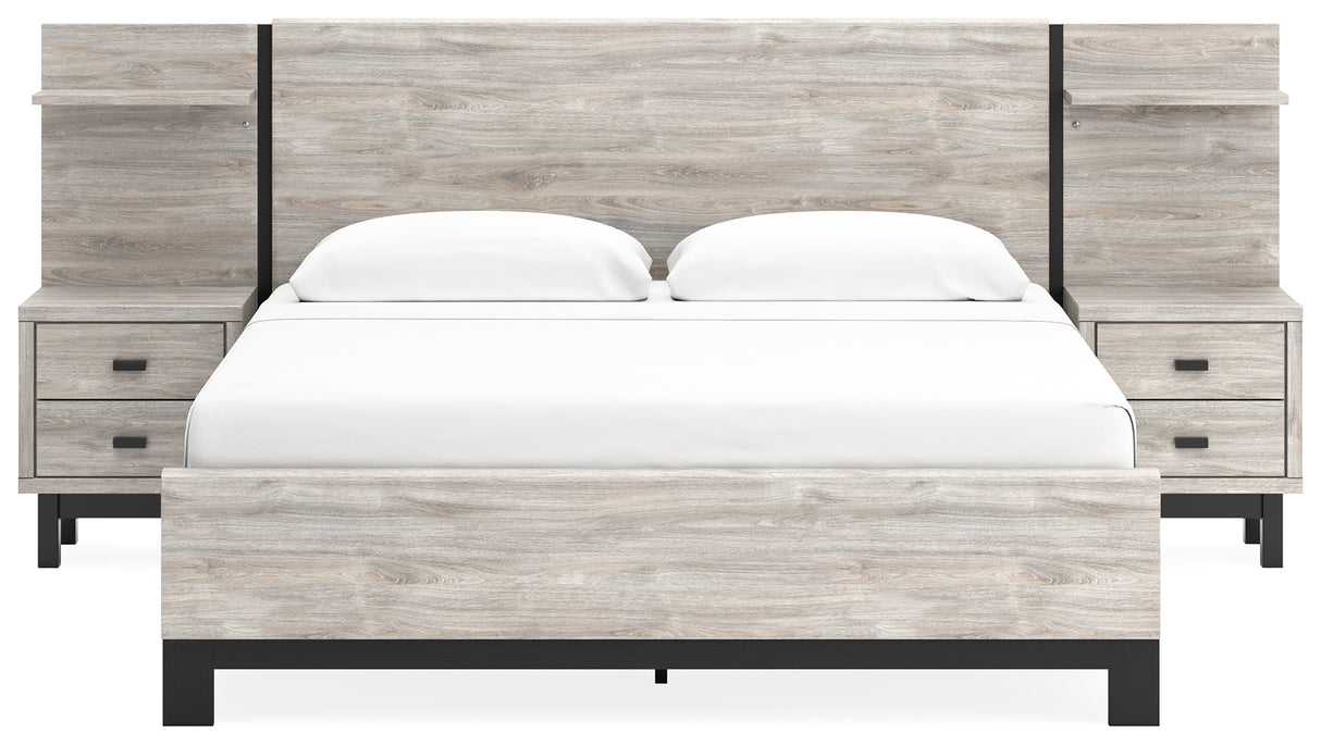 Vessalli Queen Panel Bed with Extensions (Bed Size: King)