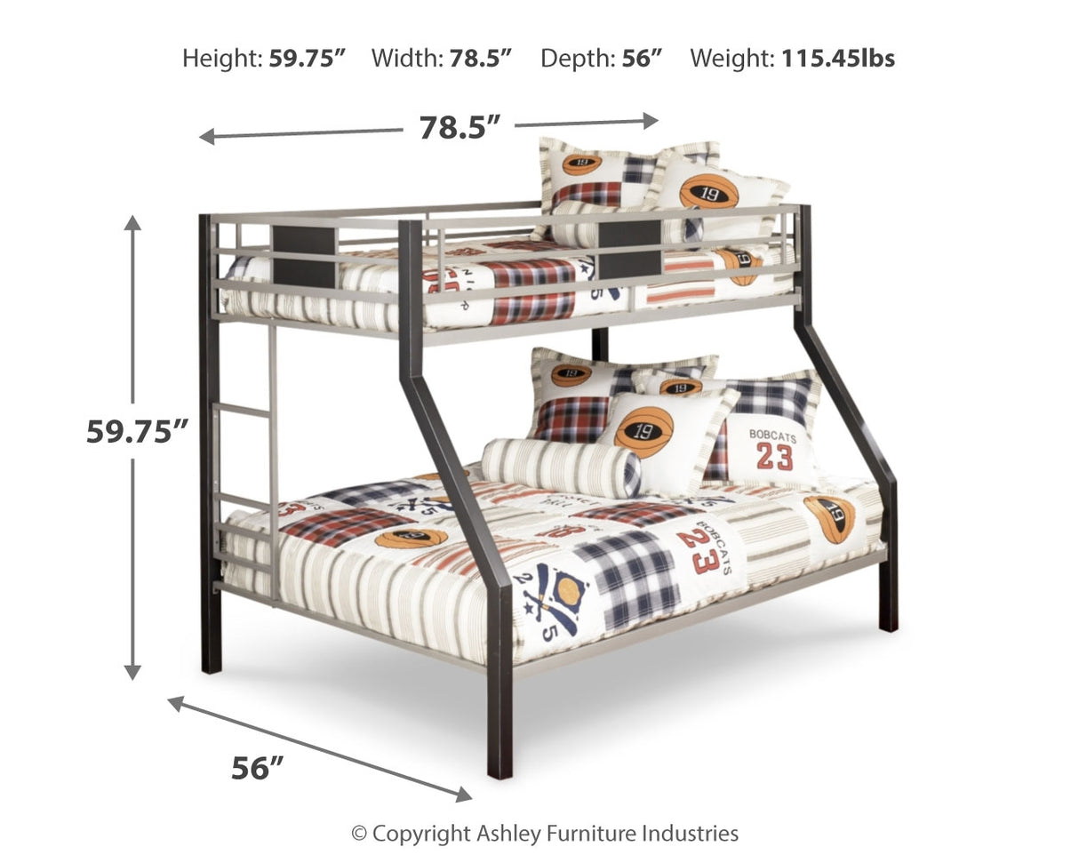 Dinsmore Twin over Full Bunk Bed with Mattresses (Bed Size: Twin Over Full)