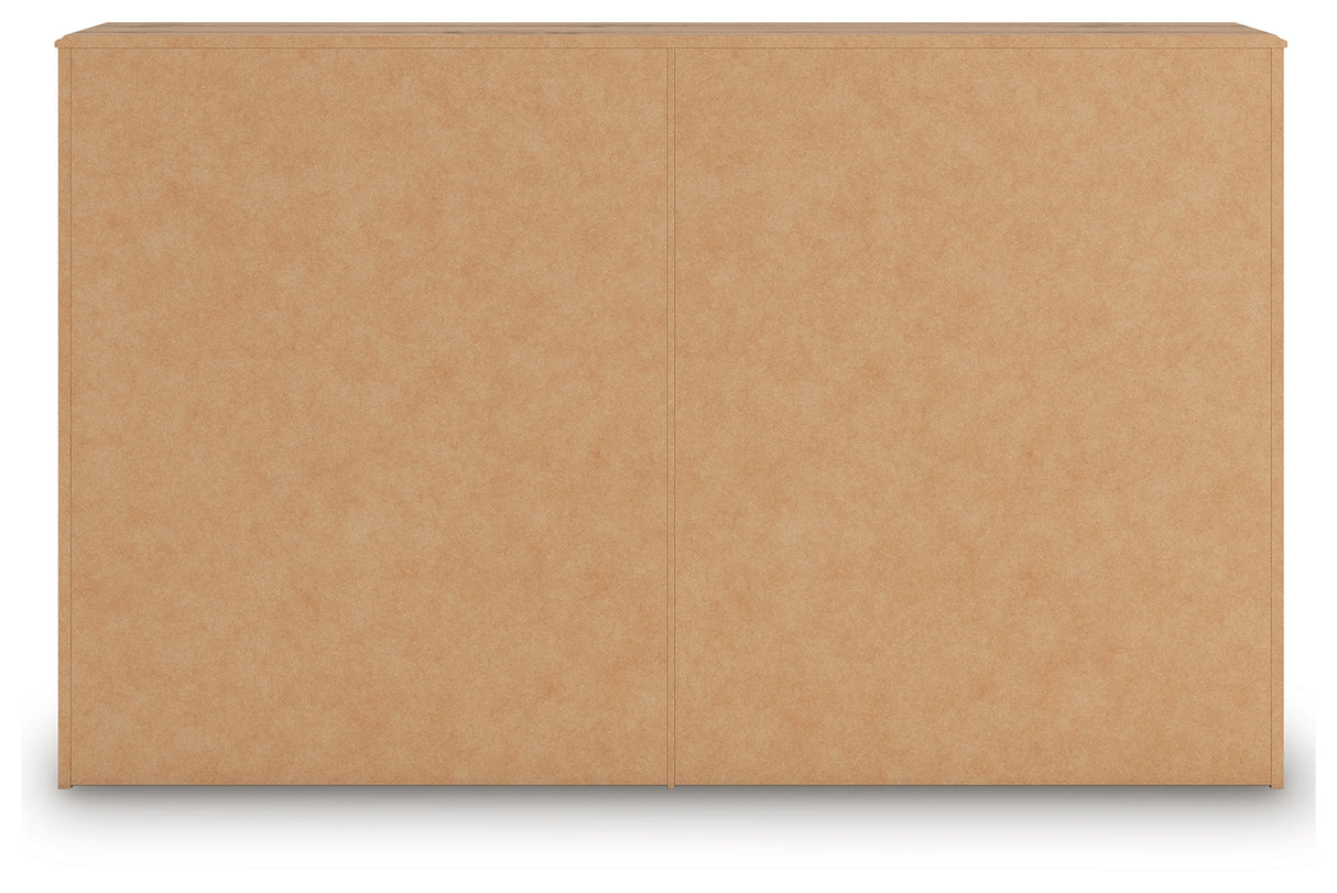 Aleaport 4-Piece King Panel Bed with Dresser and Nightstand (King Panel Footboard with Rails, King Panel Headboard, Dresser, Nightstand)