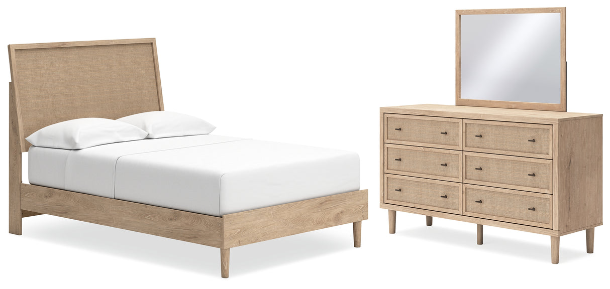 Cielden Full Panel Bed, Dresser and Mirror (Bed Size: Full)