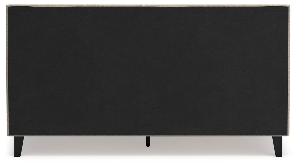 Cielden Queen Upholstered Bed with Roll Slats (Bed Size: King)