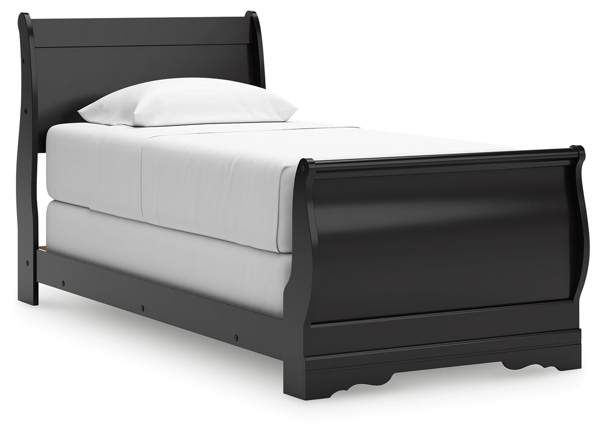 Huey Vineyard Queen Sleigh Bed (Bed Size: Twin)