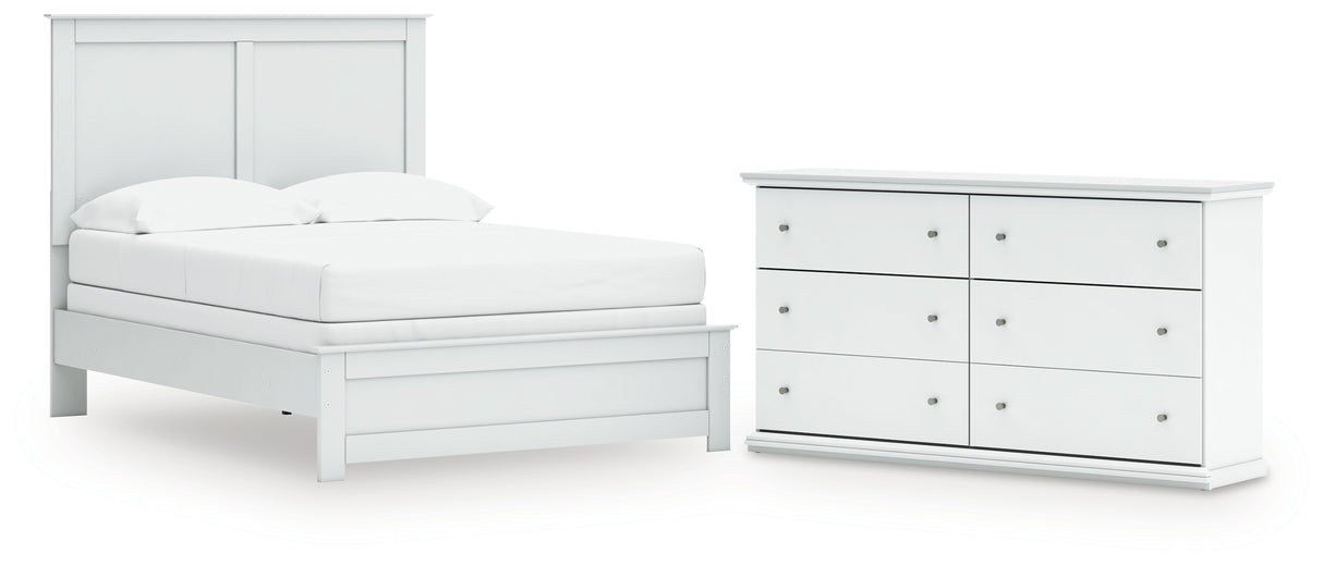 Bostwick Shoals 3-Piece Full Panel Bed with Dresser (Full Panel Rails, Full Panel Headboard/Footboard, Dresser)