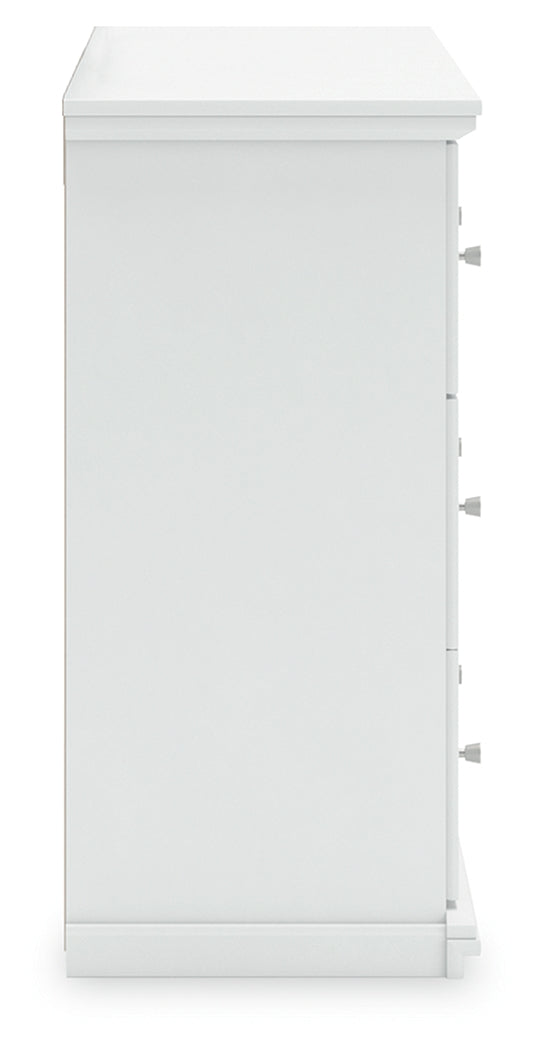 Bostwick Shoals 3-Piece Twin Panel Bed with Dresser (Twin Panel Headboard/Footboard, Twin Panel Rails, Dresser)