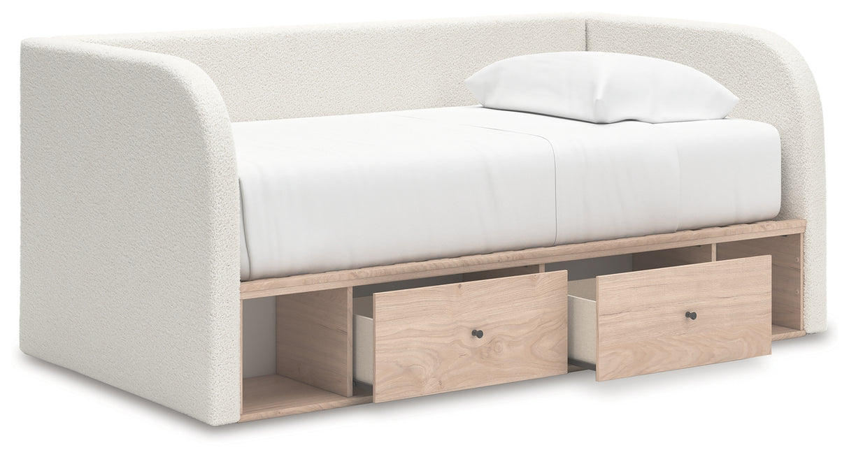 Arloster Twin Upholstered Day Bed with Storage (Bed Size: Twin)