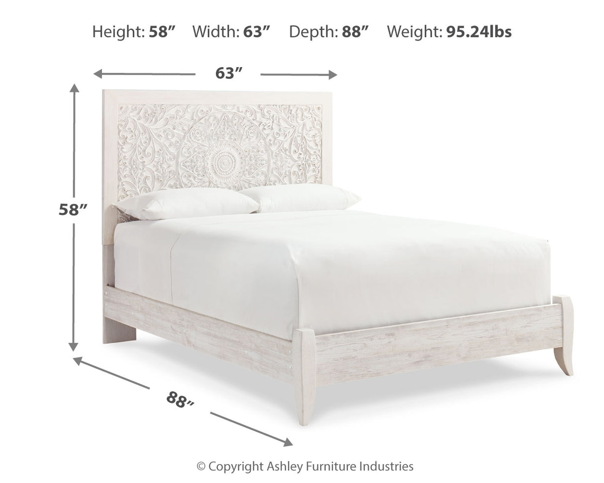 Paxberry Queen Panel Bed, Dresser and Mirror (Bed Size: Queen)