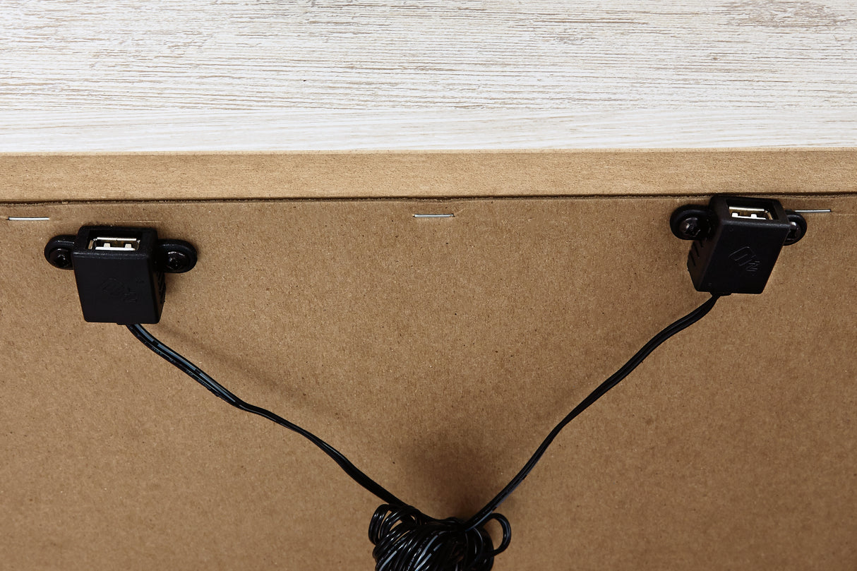 Paxberry 3-Piece Twin Panel Bed with Nightstand (Twin Panel Footboard with Rails, Twin Panel Headboard, Nightstand)