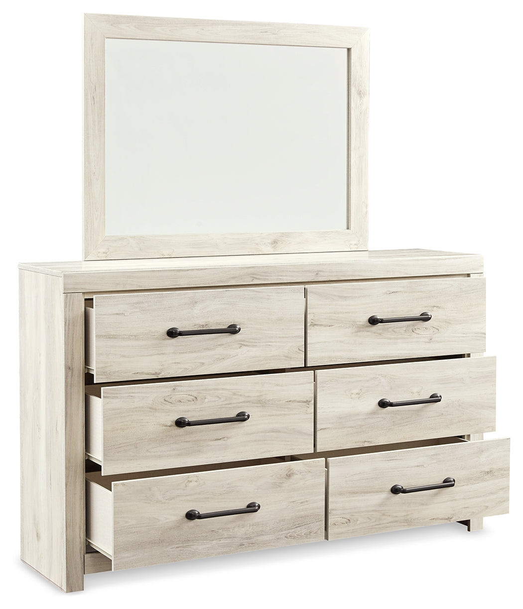 Cambeck Queen Panel Bed with Storage, Dresser, Mirror and 2 Nightstands (Bed Size: Queen)
