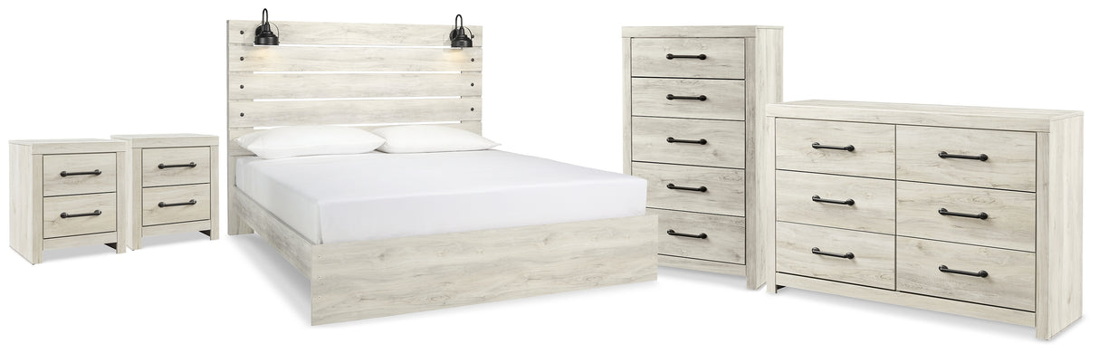Cambeck King Panel Bed, Dresser, Chest and 2 Nightstands