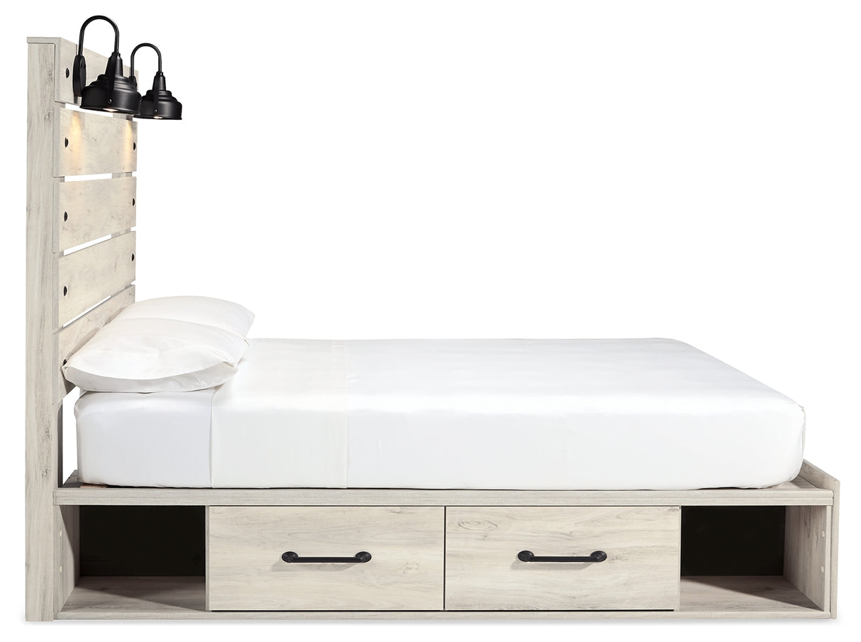 Cambeck Queen Panel Storage Bed, Dresser, Mirror, Chest and Nightstand (Bed Size: Queen)