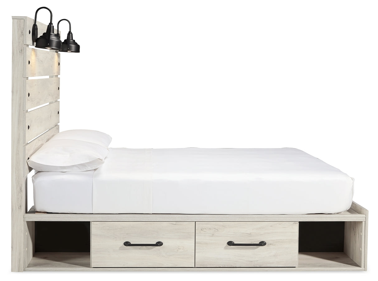 Cambeck Queen Panel Bed with Storage, Dresser and 2 Nightstands (Bed Size: Queen)