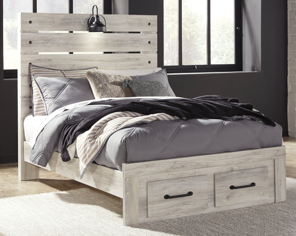 Cambeck Queen Panel Bed with 2 Storage Drawers (Bed Size: Full)