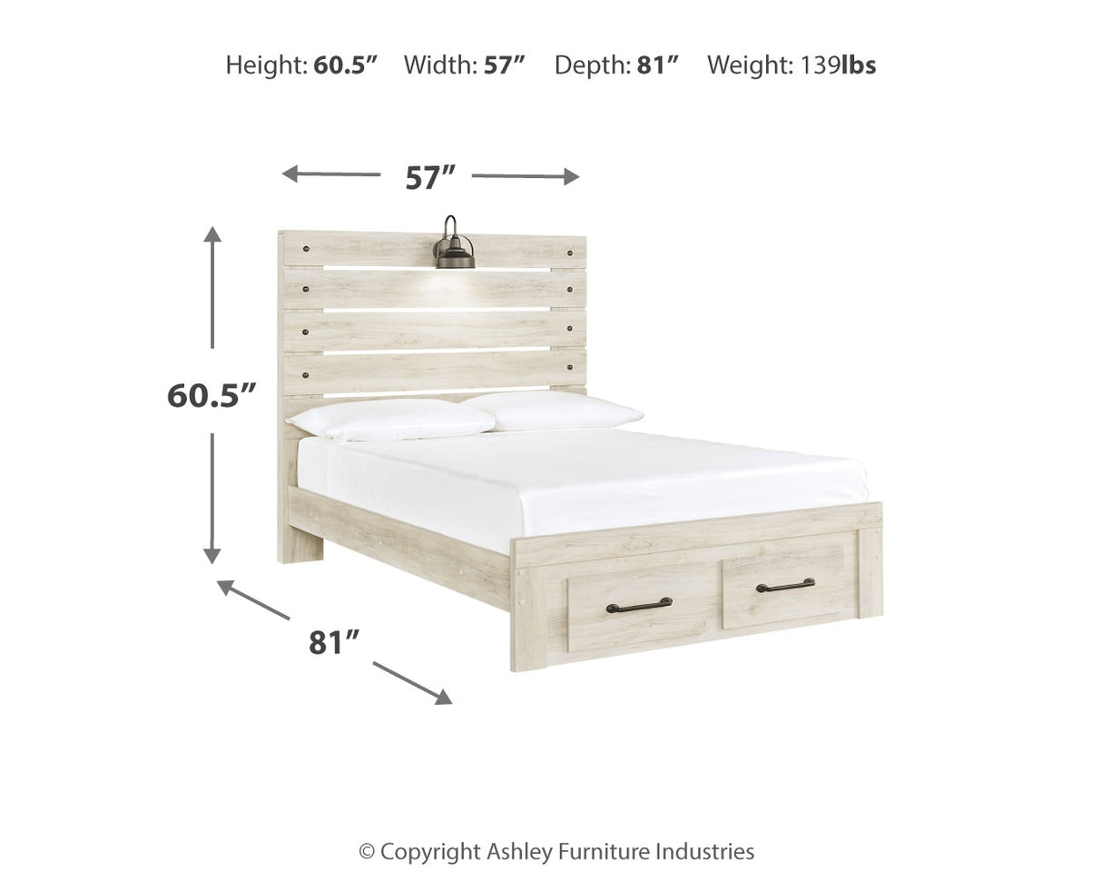 Cambeck Queen Panel Bed with 2 Storage Drawers (Bed Size: Full)