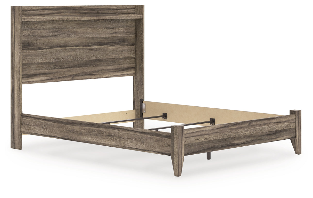 Elbrim Queen Panel Bed, Dresser, Mirror and Nightstand (Bed Size: Queen)