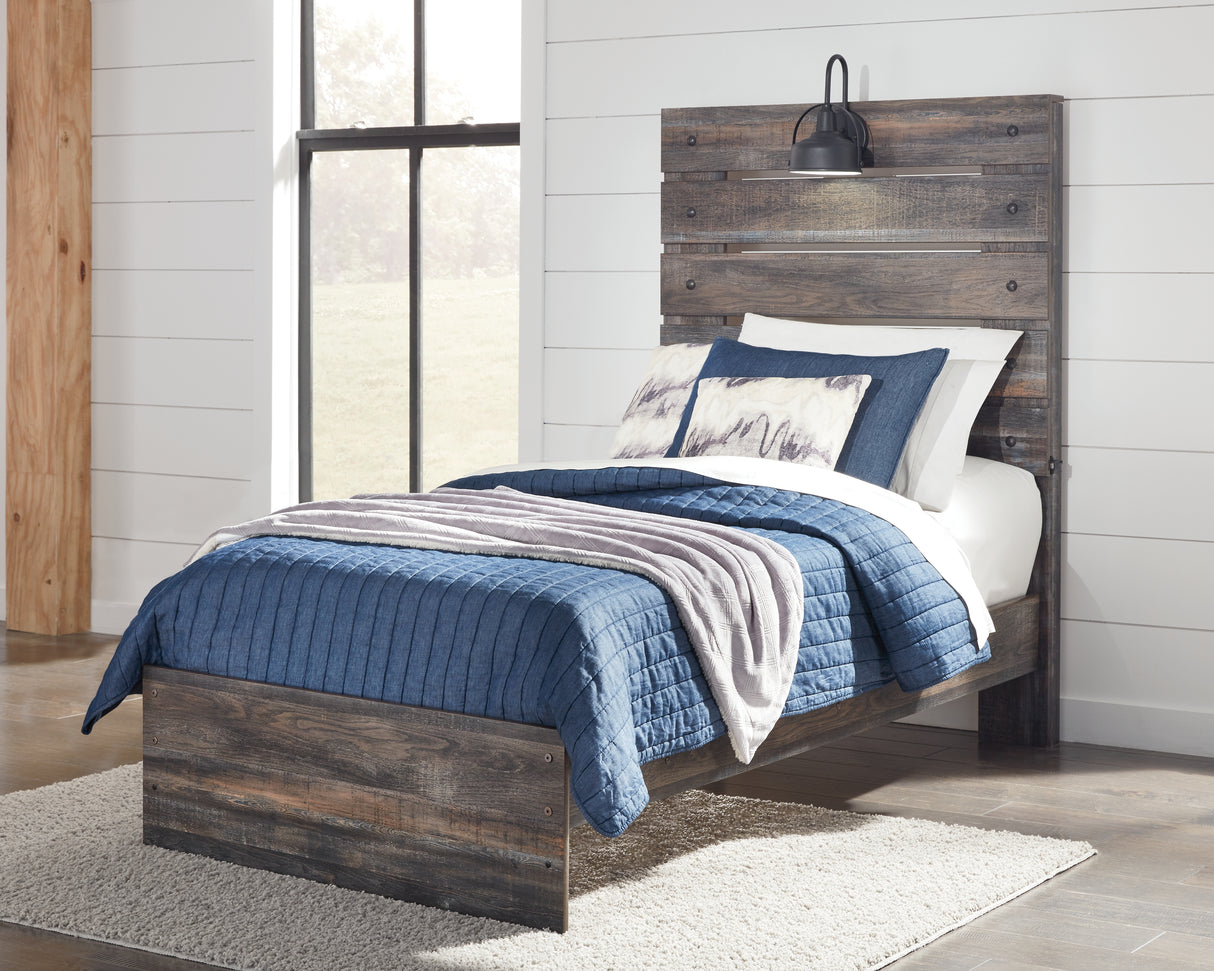Drystan 5-Piece Twin Panel Bed with Dresser and Nightstand (Twin Panel Footboard, Twin Panel Headboard, Twin Panel Rails, Dresser, Nightstand)