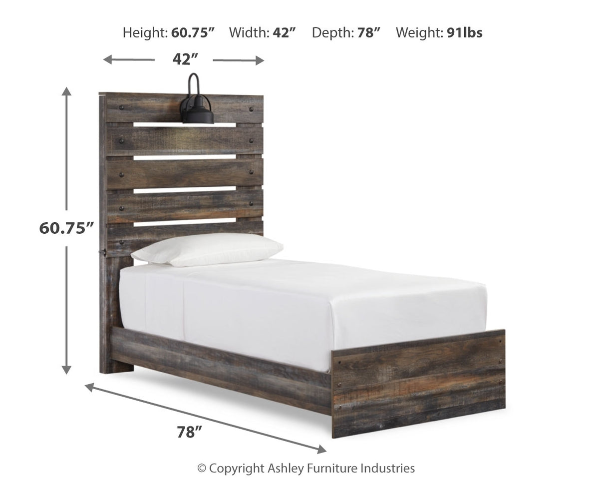 Drystan Twin Panel Bed, Dresser and Nightstand