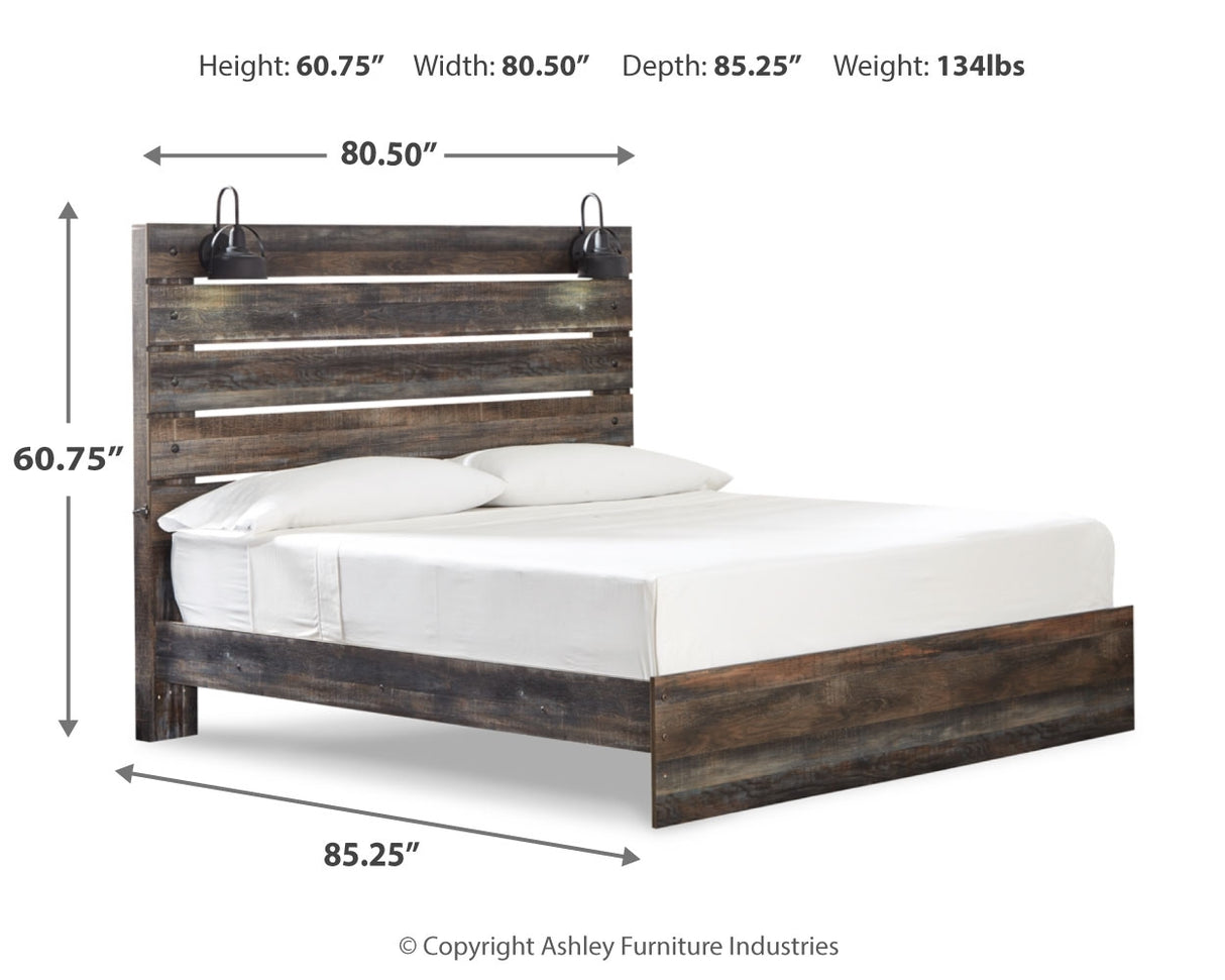 Drystan Queen Panel Bed (Bed Size: King)