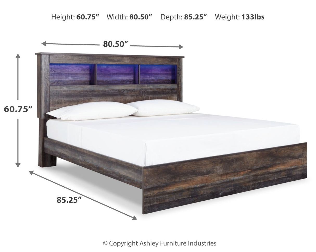 Drystan Queen Bookcase Bed (Bed Size: King)