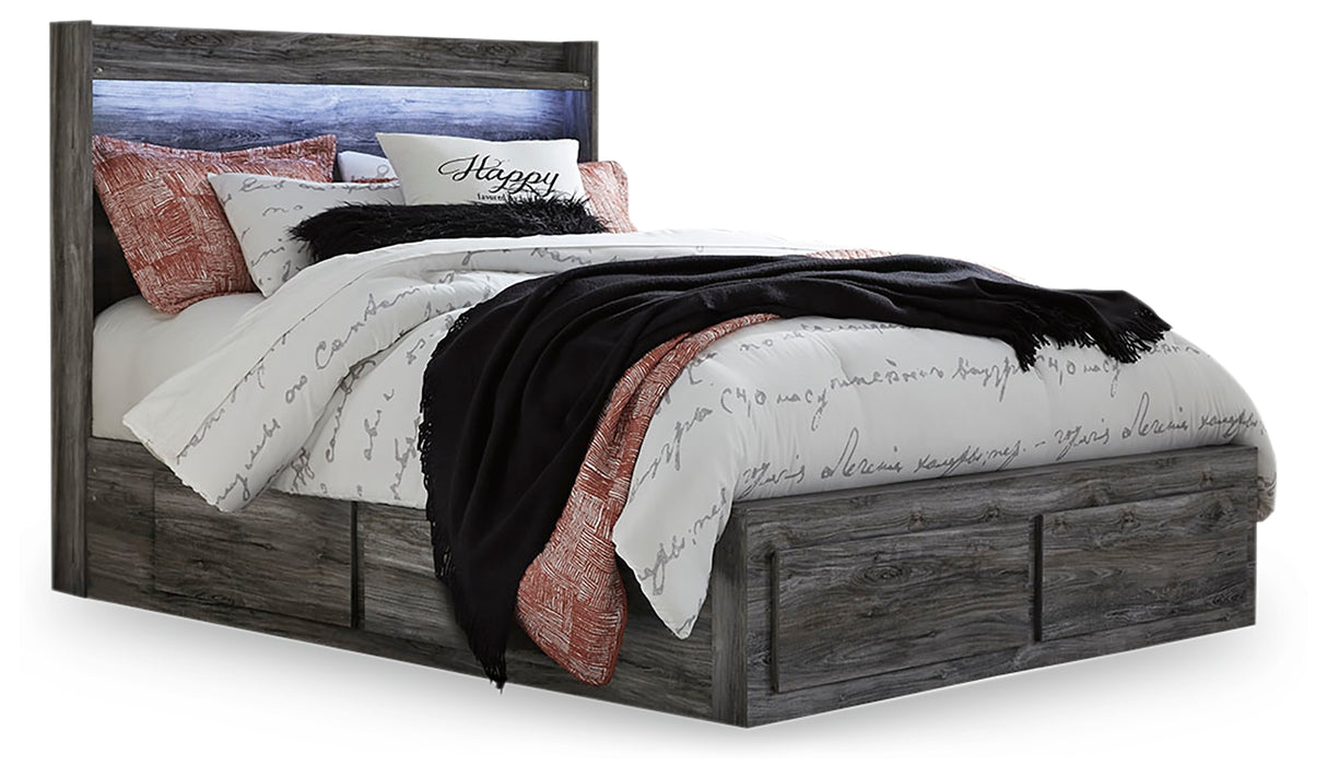 Baystorm Queen Panel Bed with 6 Storage Drawers (Bed Size: Queen)