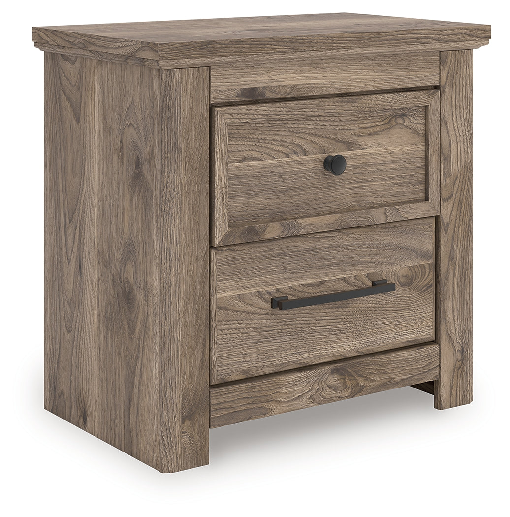 Rusticott Queen Poster Bed, Dresser and Nightstand (Bed Size: Queen)