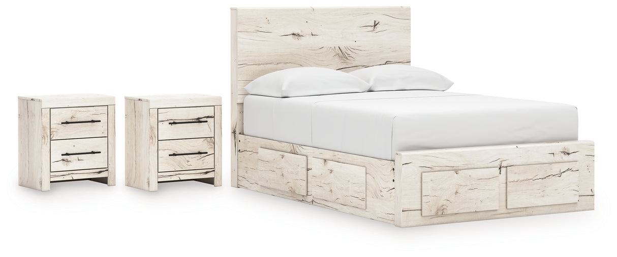 Lawroy 7-Piece Full Panel Storage Bed with 2 Nightstands (Platform Full Roll Slats, Underbed Storage, Underbed Storage, Full Storage Footboard, Full Panel Headboard, Nightstand, Nightstand)