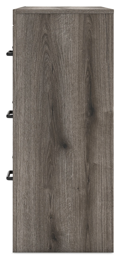 Graystorm 4-Piece Queen Panel Bed with Dresser and Nightstand (Queen Panel Headboard/Footboard, Queen Panel Rails, Dresser, Nightstand)