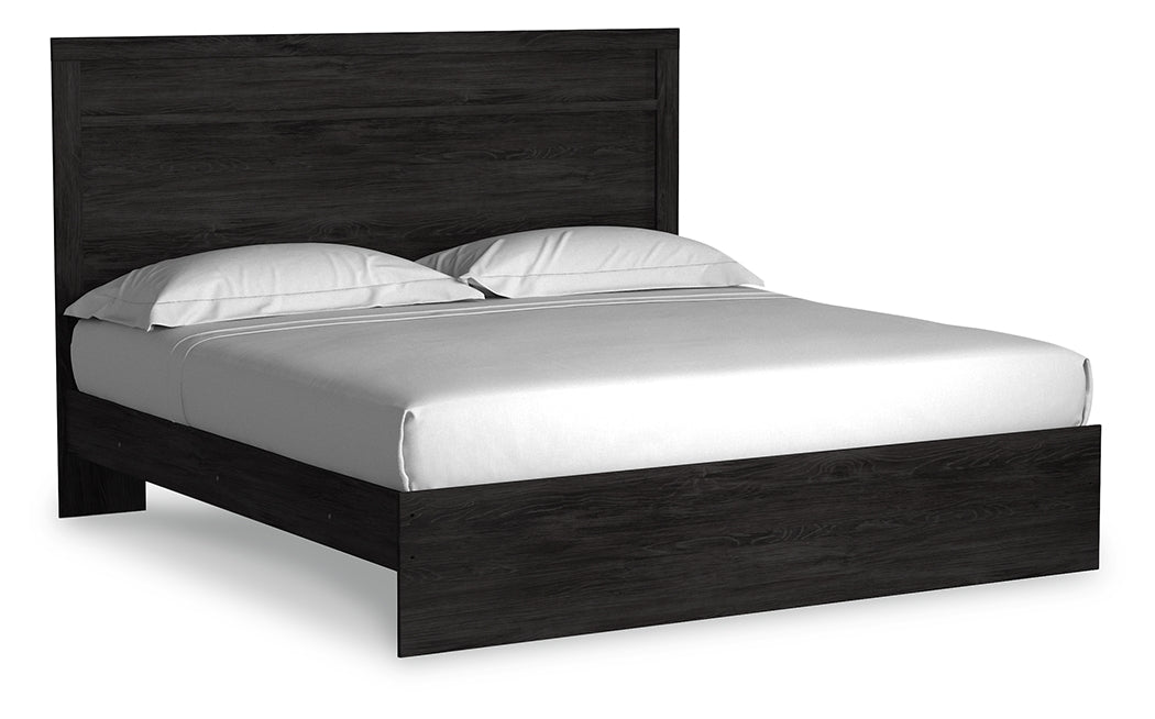 Belachime King Panel Bed, Dresser, Chest and 2 Nightstands